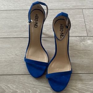 Abound blue stiletto sandal pumps